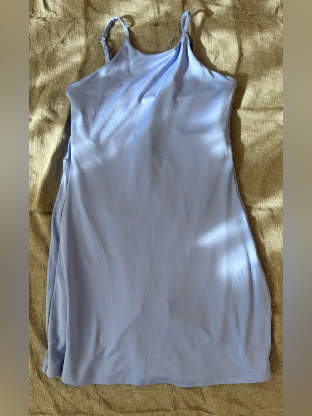 Girlfriend Collective Juliette Strappy Dress | Periwinkle Blue | Size L